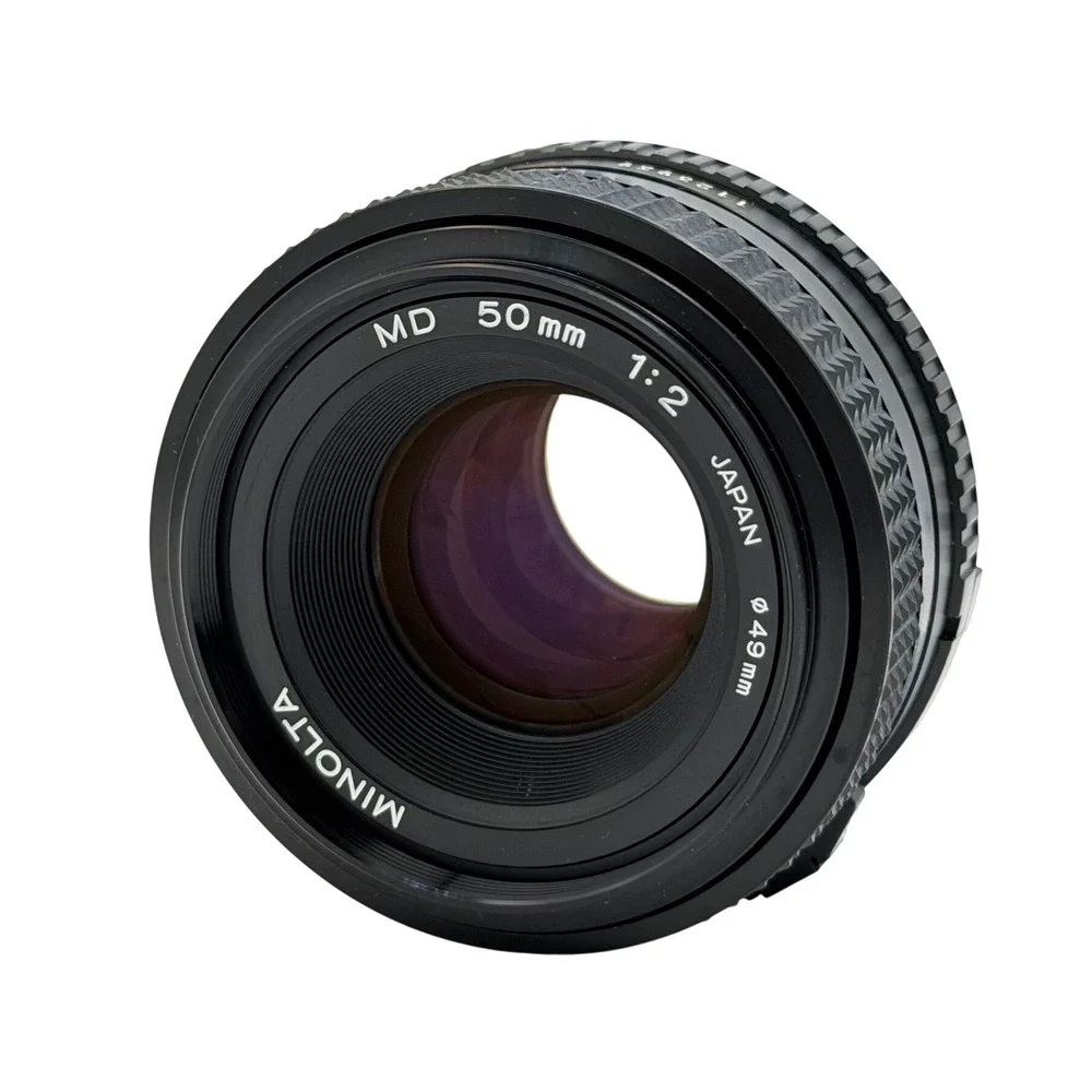 Minolta MD 50mm f/2 Manual Focus Prime Lens SR Mount Japan 49mm Filter 1123939